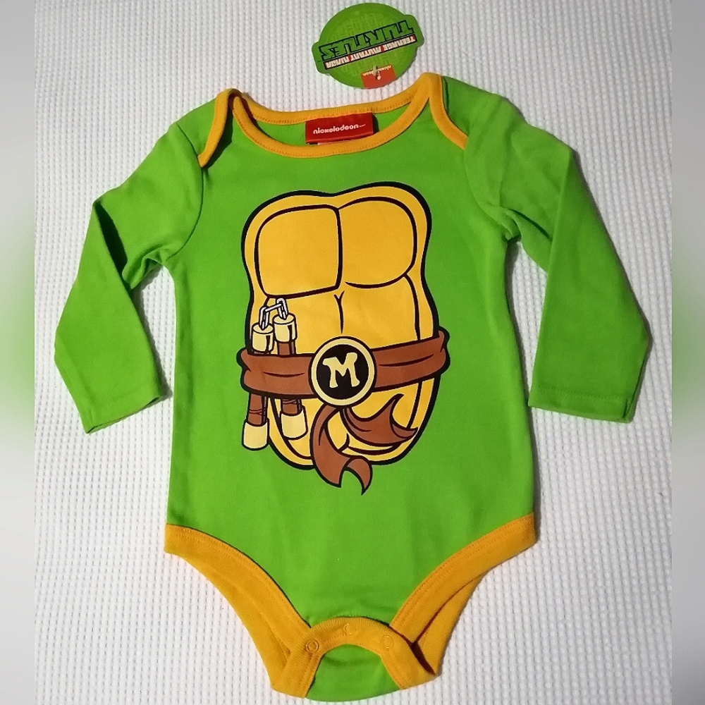 🔥SALE🔥 TMNT Turtles Baby Boy's Onesie NWT Sizes 3-6M, 6-12M, 12-18M, 18-24M